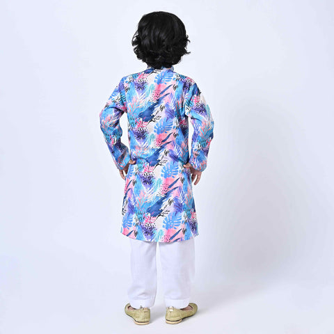 VIBRANT FLORAL KURTA