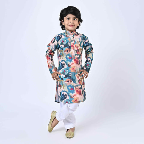 ABSTRACT MULTI COLOUR KURTA