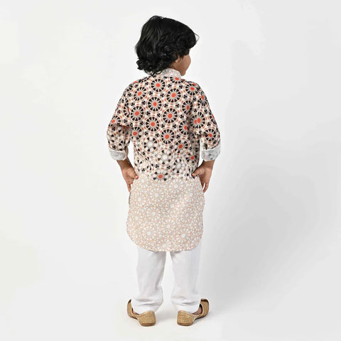 ABSTRACT PRINTED KIDS PATHANI