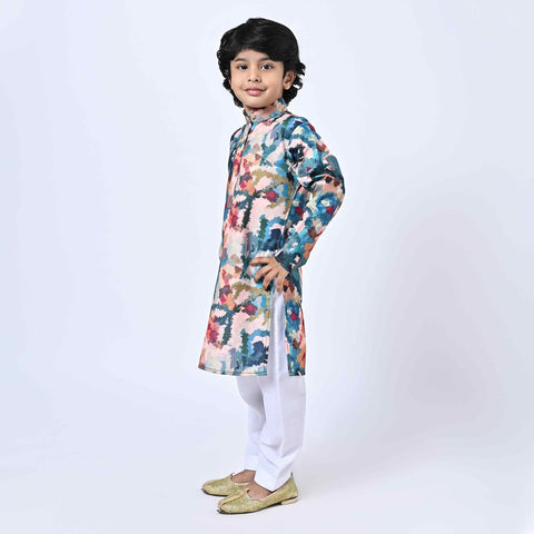 ABSTRACT MULTI COLOUR KURTA