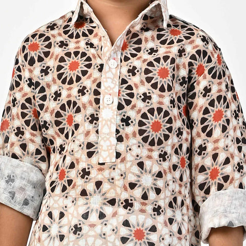 ABSTRACT PRINTED KIDS PATHANI