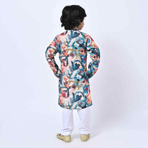 ABSTRACT MULTI COLOUR KURTA