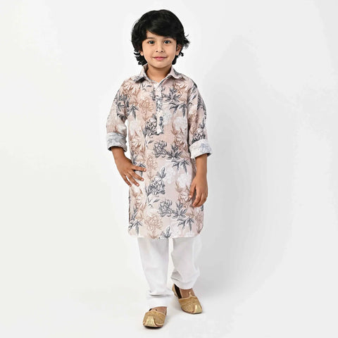 ABSTRACT FLORAL PRINTED KIDS PATHANI