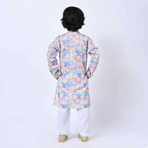 LIGHT ABSTRACT FLORAL KURTA