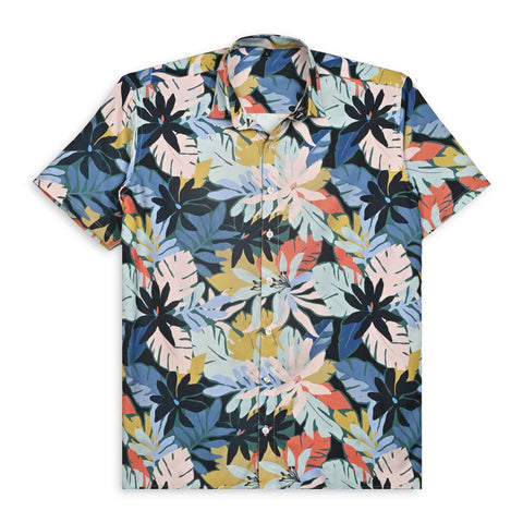 VIBRANT COLOUR TROPICAL PRINTED SHIRT