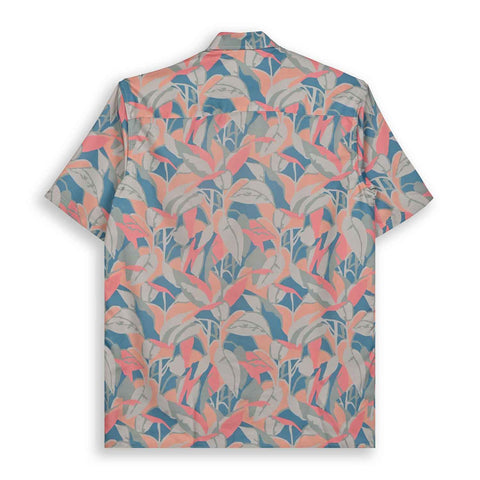 VIBRANT ABSTRACT TROPICAL PRINTED SHIRT