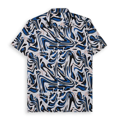 STRIKING BLACK & WHITE PRINTED SHIRT