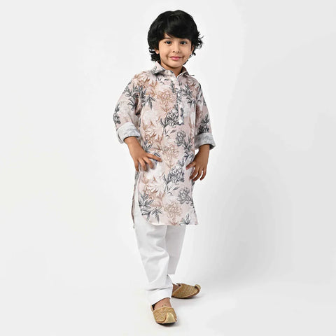 ABSTRACT FLORAL PRINTED KIDS PATHANI