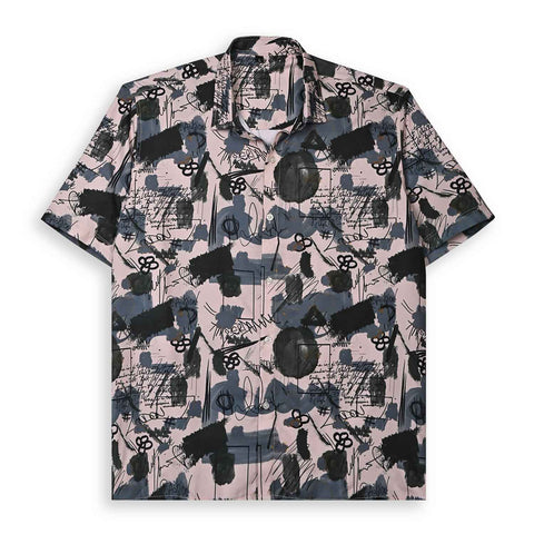 BLACK & WHITE PATTERN PRINTED SHIRT
