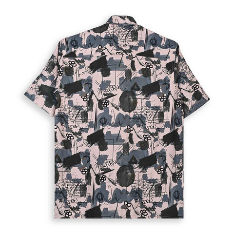 BLACK & WHITE PATTERN PRINTED SHIRT