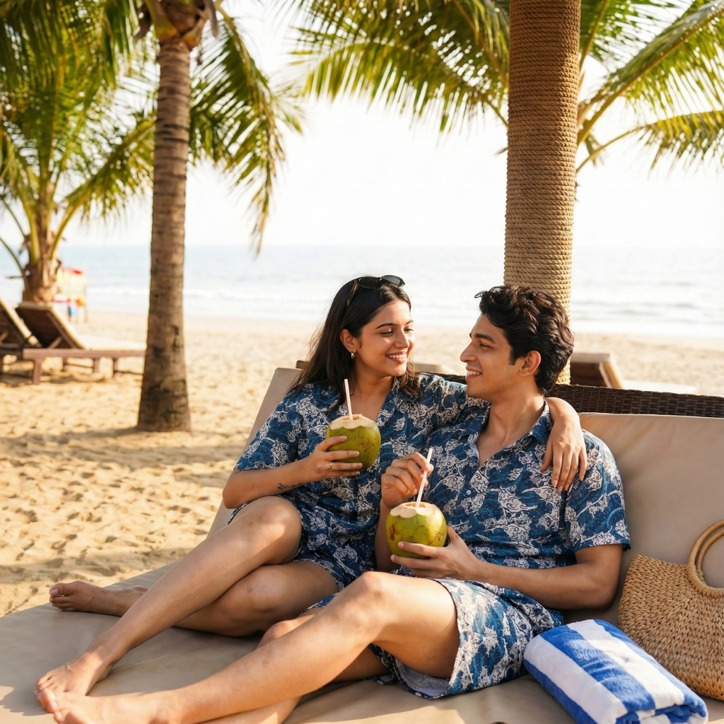 Curvy Waves Couple Shirts