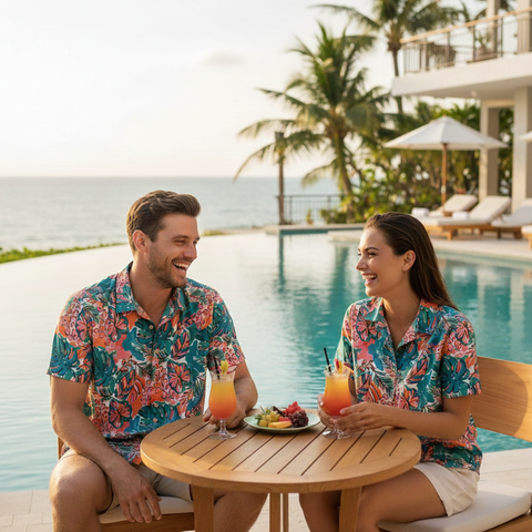 ABSTARCT FLORAL PRINTED SHIRT