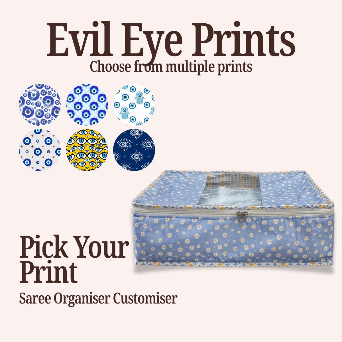 EVIL EYES SAREE ORGANIZER CUSTOMISER
