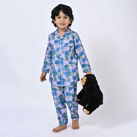 Mix Match Printed Kids Night Suit