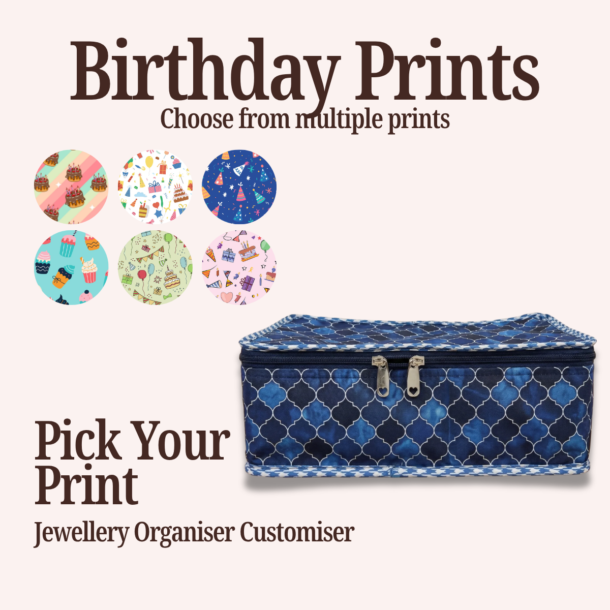 HAPPY BIRTHDAY JEWELRY ORGANISER CUSTOMISER