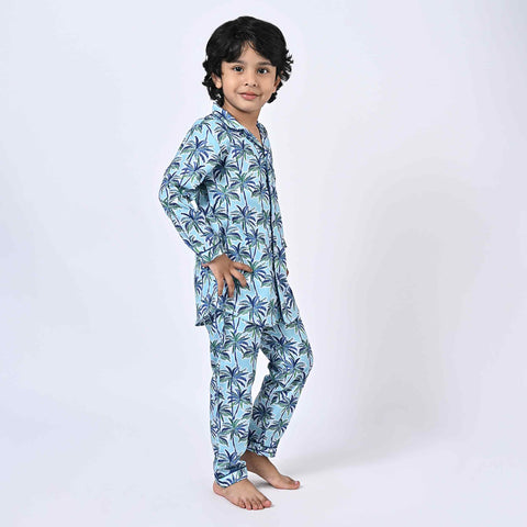 Tropical Printed Kids Night Suit