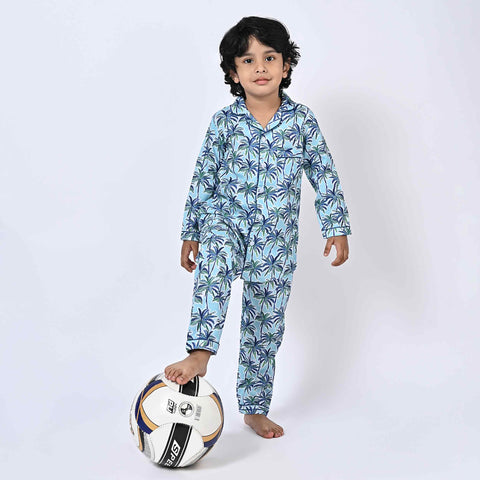 Tropical Printed Kids Night Suit