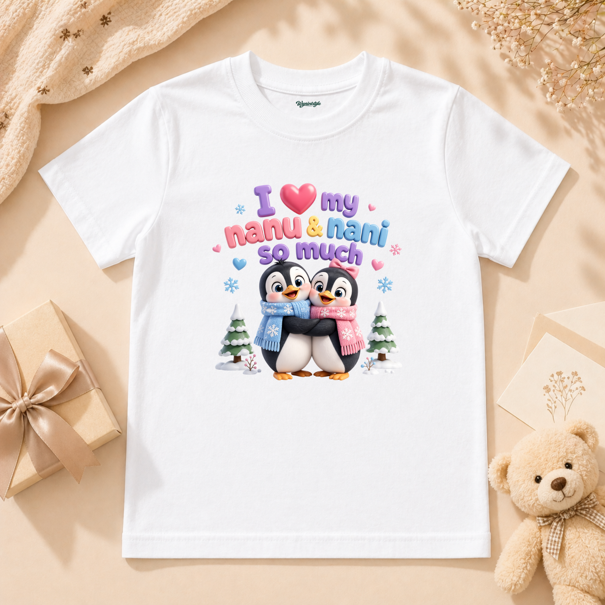 Adorable Baby Loves Nanu Nani So Much Cute Hugging Penguins