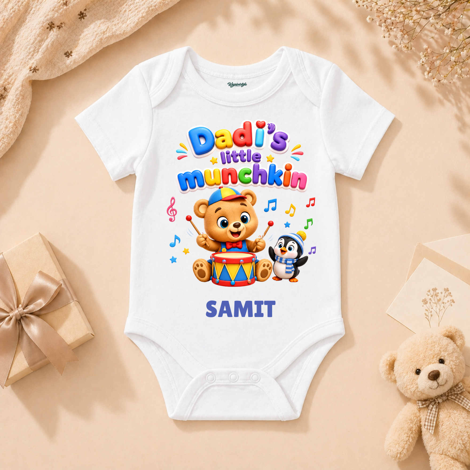 Dadi’s Little Munchkin Cute Musical Teddy And Penguin Baby
