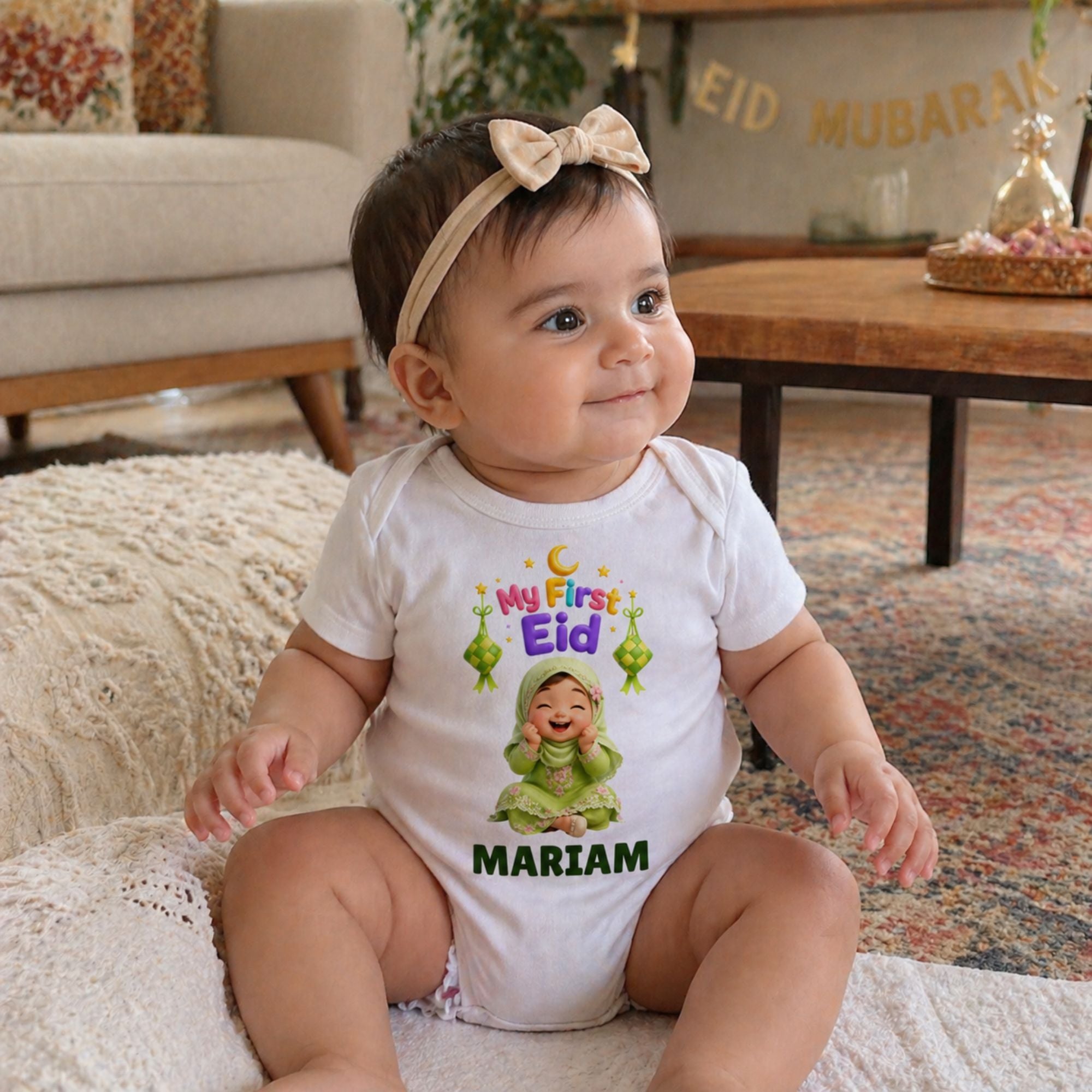 Sweet Baby Girl First Eid Mubarak