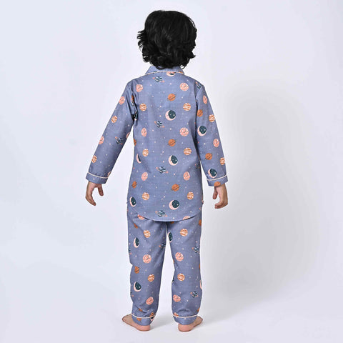 Space Printed Kids Night Suit