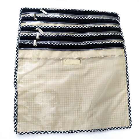 MIDNIGHT PEACH PETALS PRINT GRAND SAREE ORGANIZER