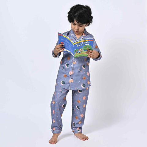Space Printed Kids Night Suit