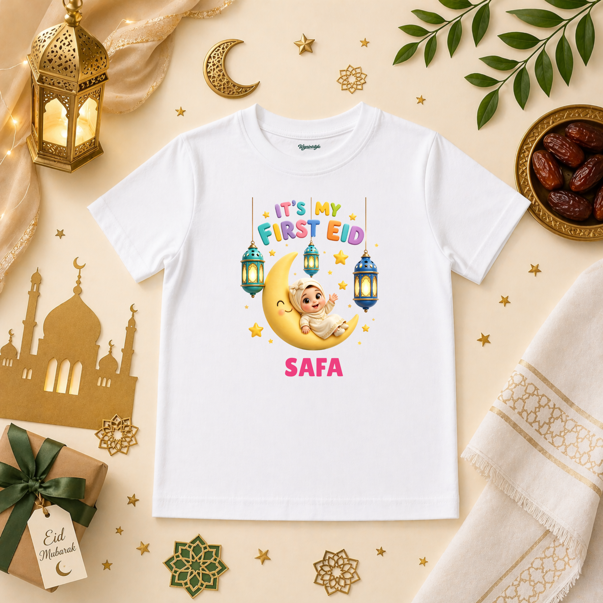 First Eid Baby Girl Celebration Cute Hanging Lantern