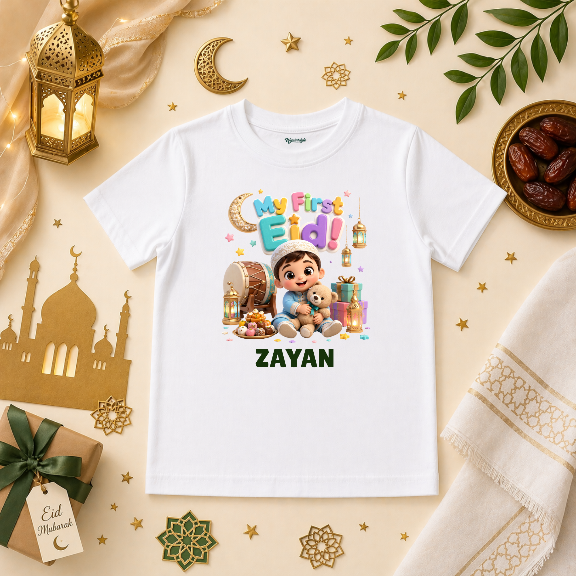 My First Eid Cute Baby Boy Teddy Bear