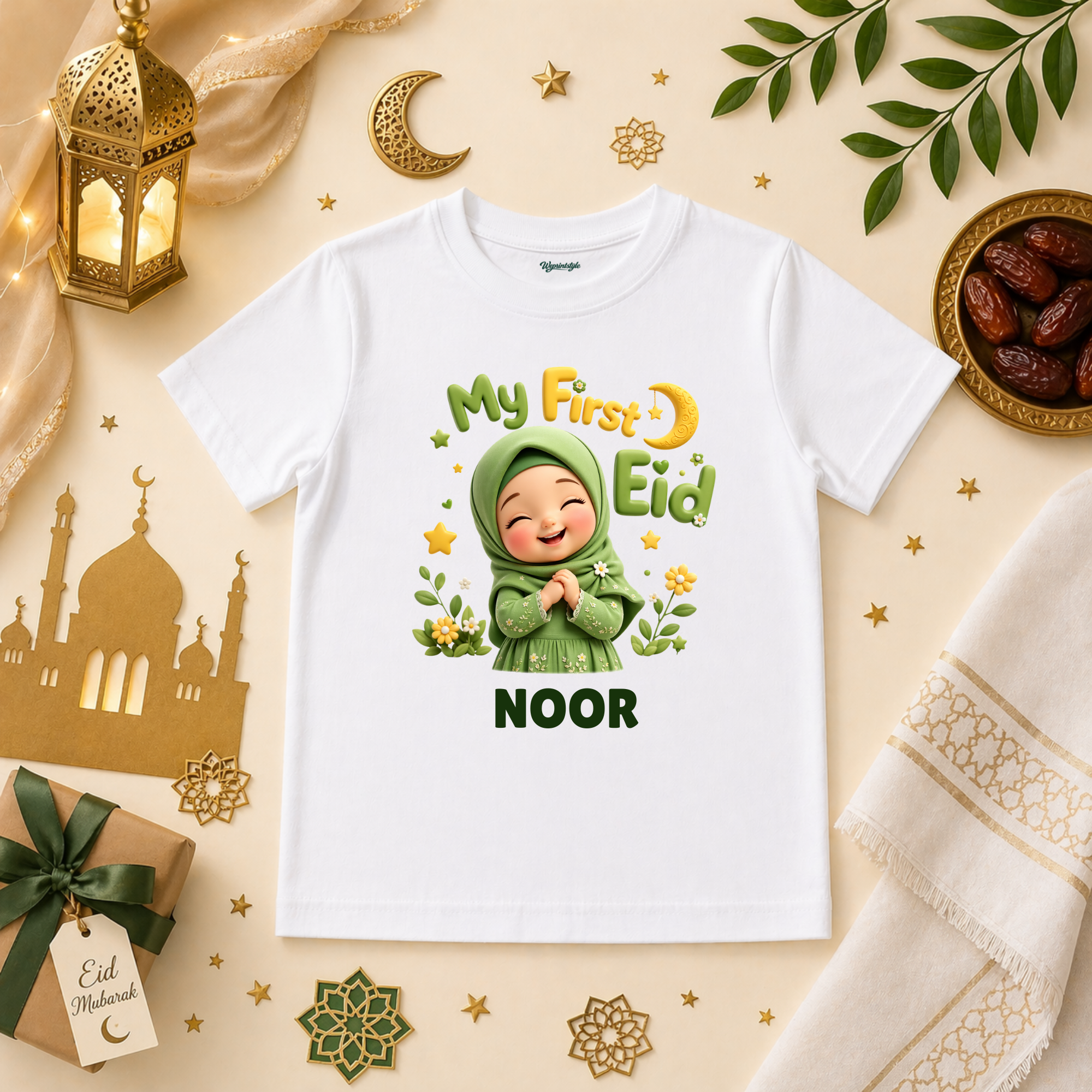 Lovely Baby Girl Eid Mubarak