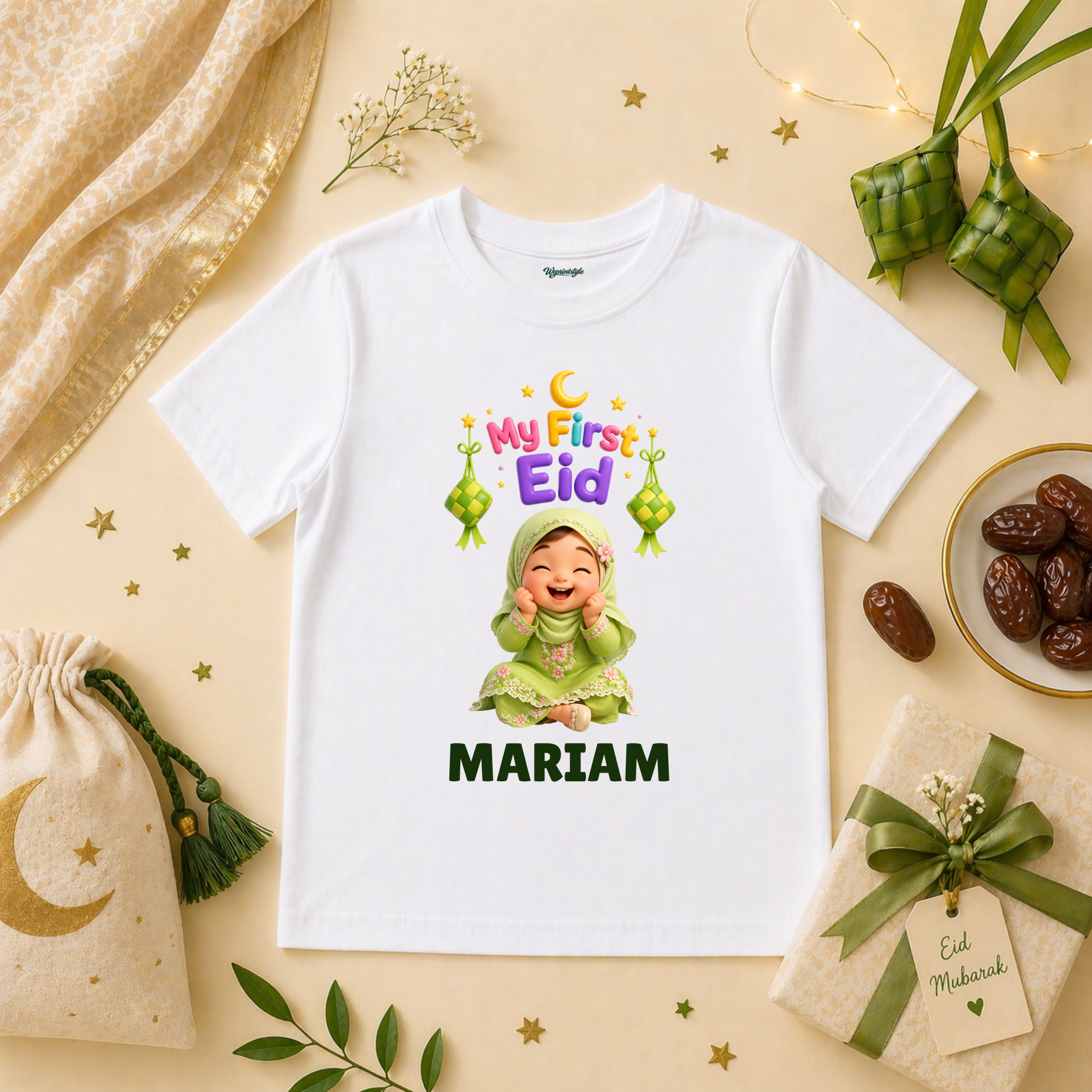 Sweet Baby Girl First Eid Mubarak