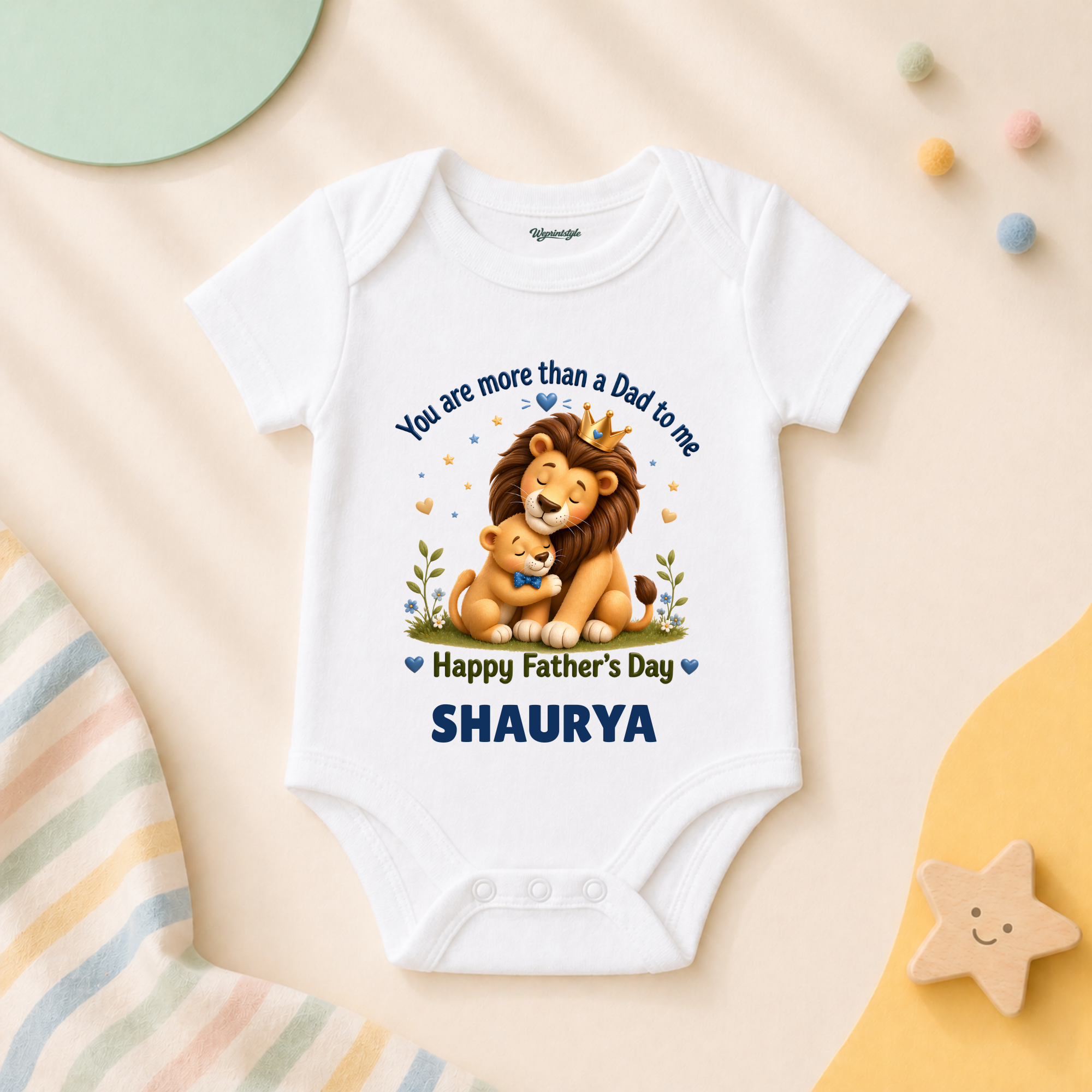 DADDY YOU’RE THE BEST BABY LION  SHIRT