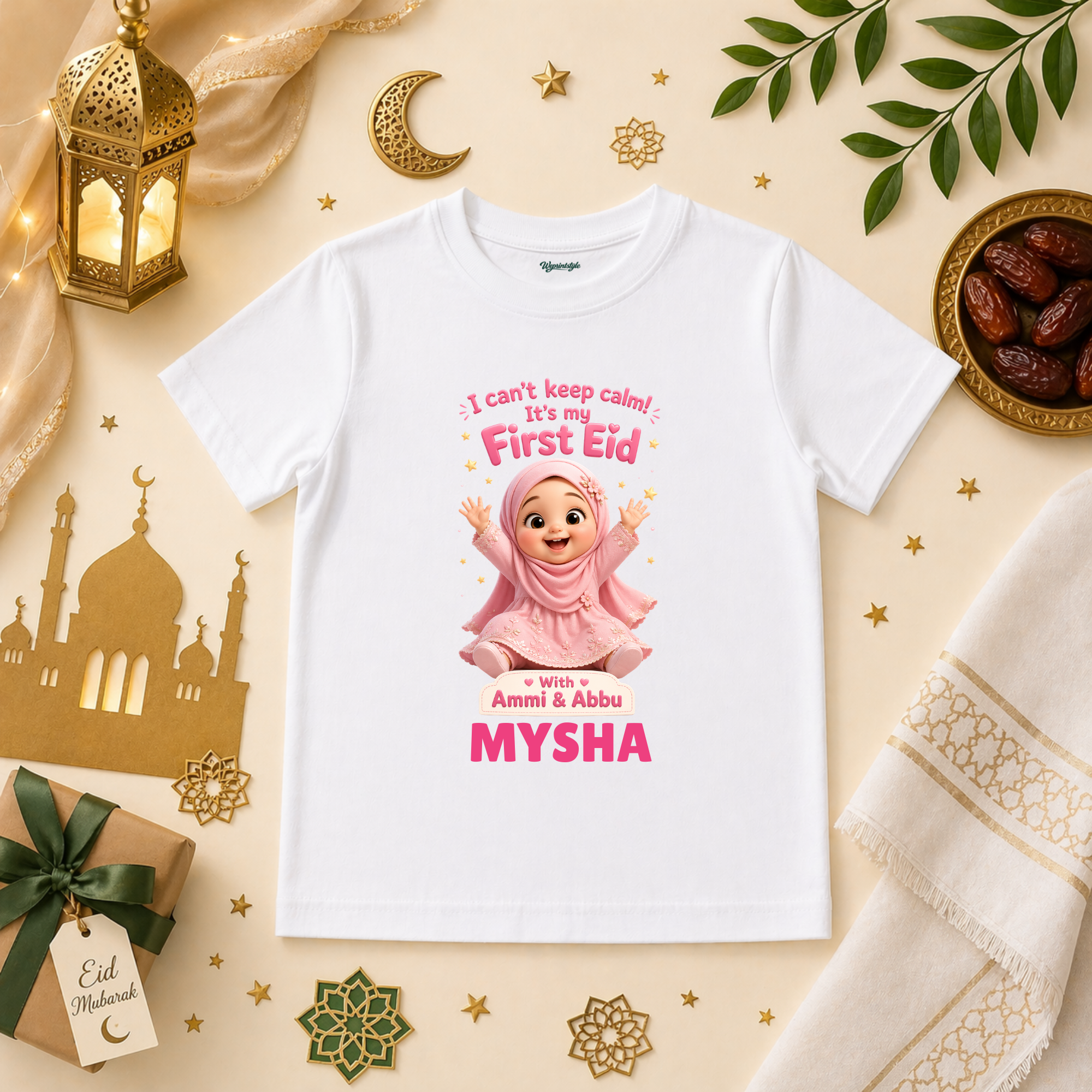 Little Princess I Cant Keep Calm Its My First Eid Family Celebration Dream