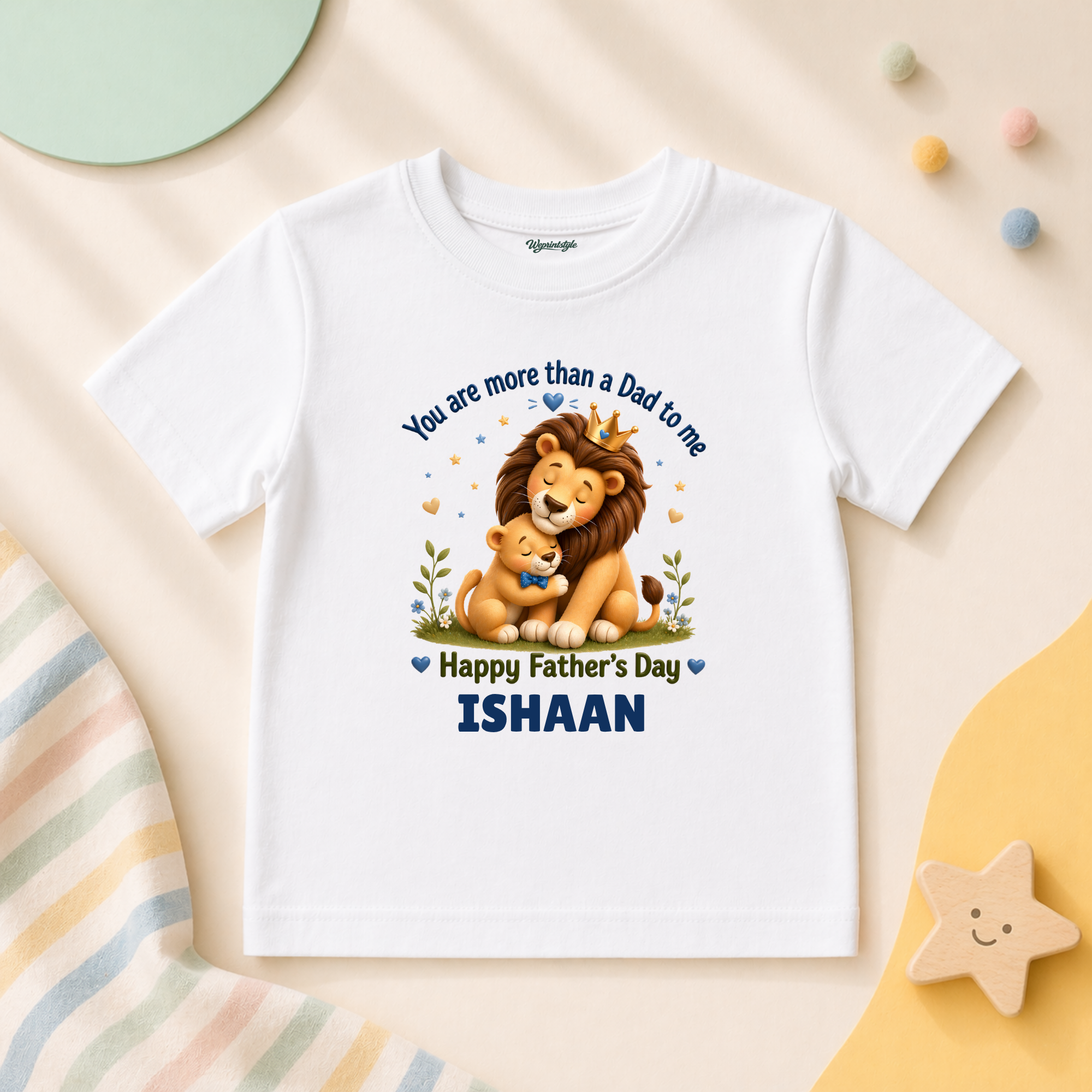 DADDY YOU’RE THE BEST BABY LION  SHIRT
