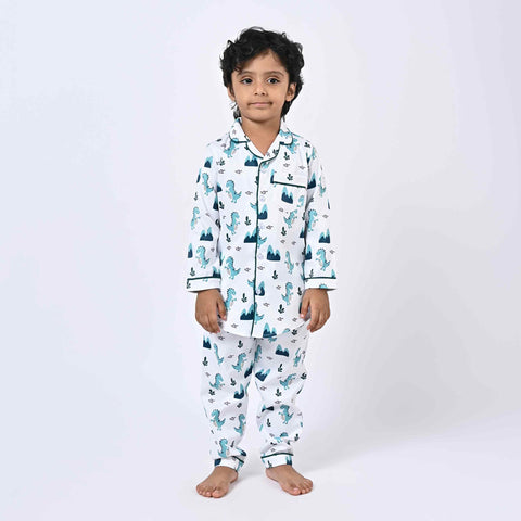Dinosaur Printed Kids Night Suit