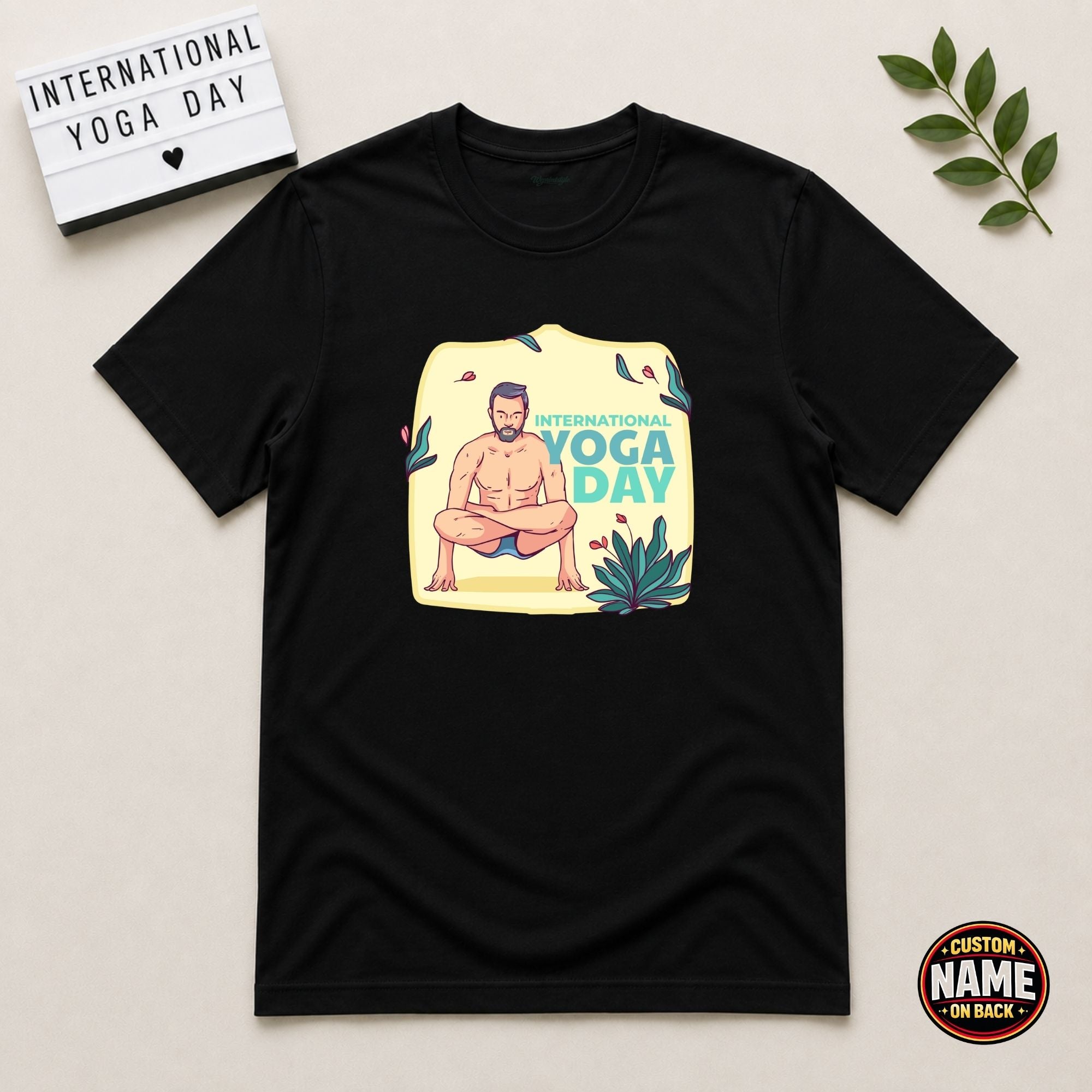 Mind Body Soul International Yoga day Tshirt