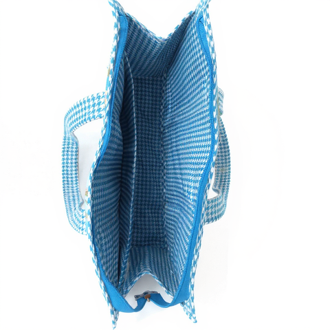 COBALT CAMO JUNGLE PRINT SMALL TOTE BAG