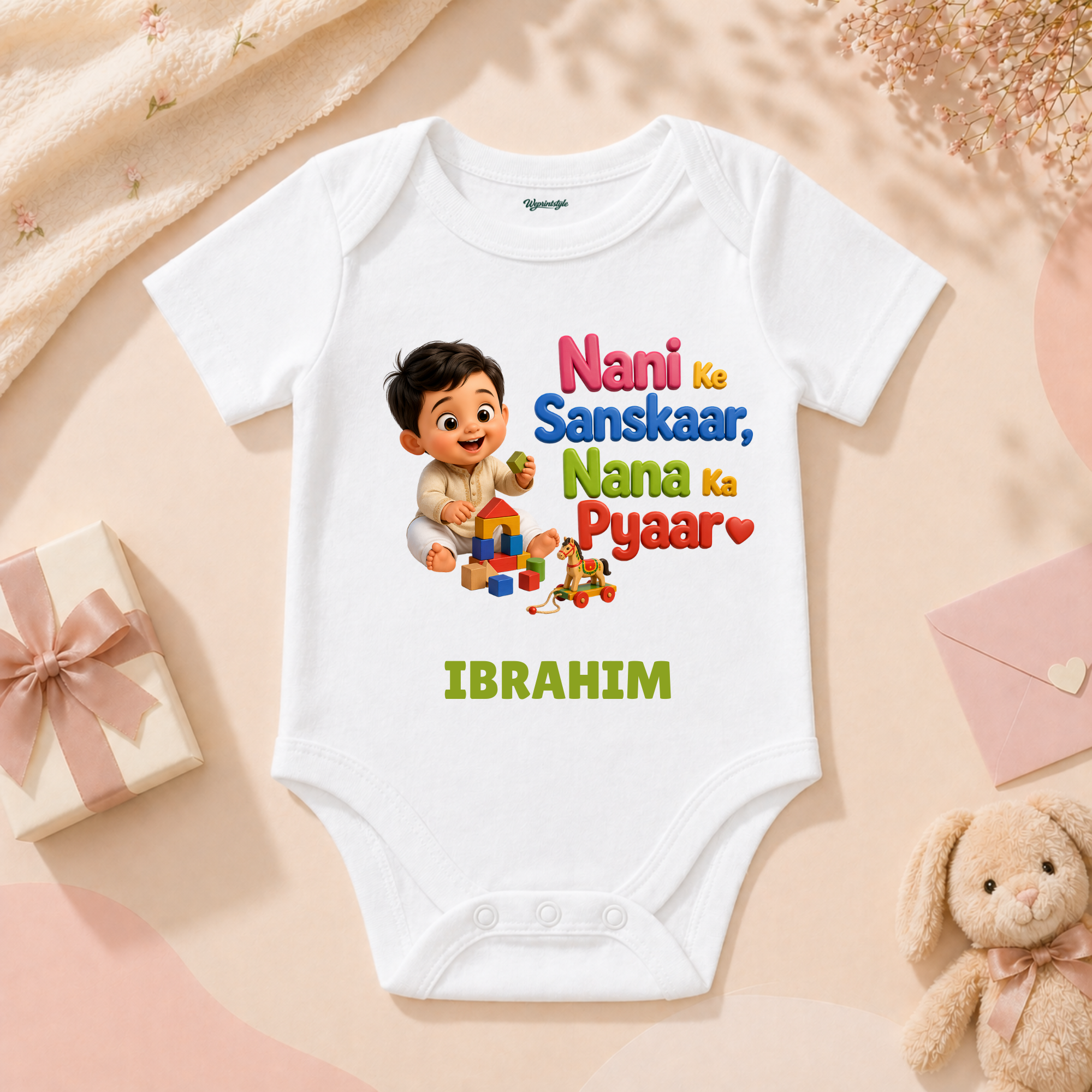 Nana Nani Ka Sabse Pyara Gift Tiny Bundle Of Happiness And Sweet Love
