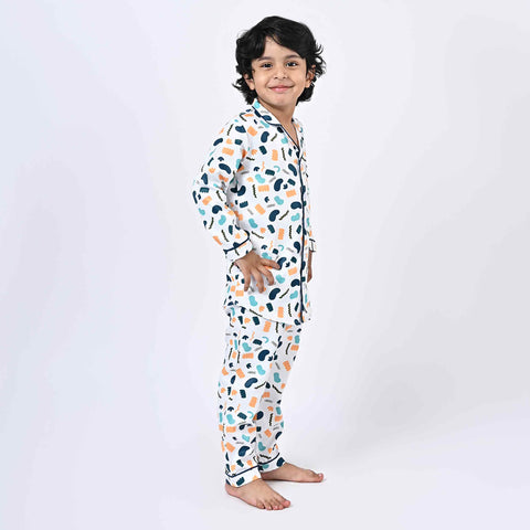 Dinosaur Printed Kids Night Suit