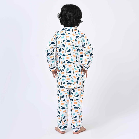 Dinosaur Printed Kids Night Suit