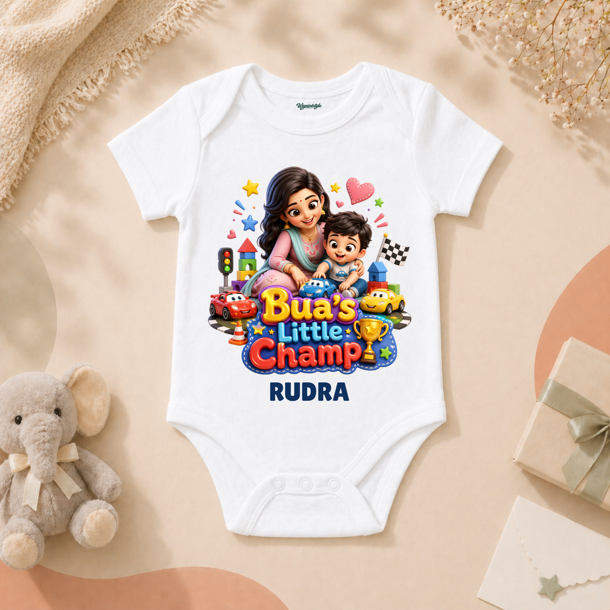 Bua’s Little Champ Adorable Baby Boy With Cars And Playful