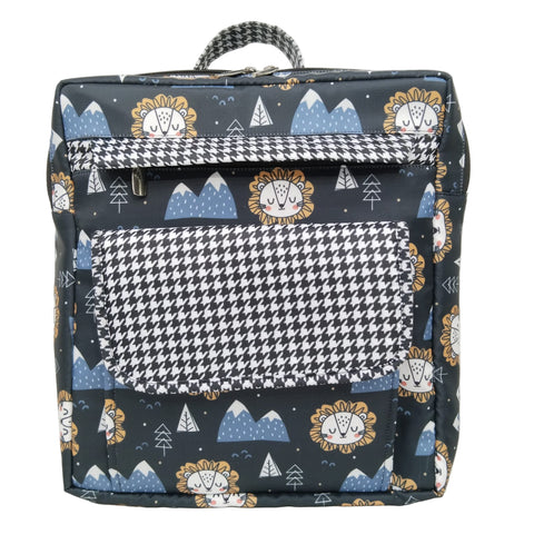 HAPPY LION MOUNTAINS PRINT KIDS BACKPACK