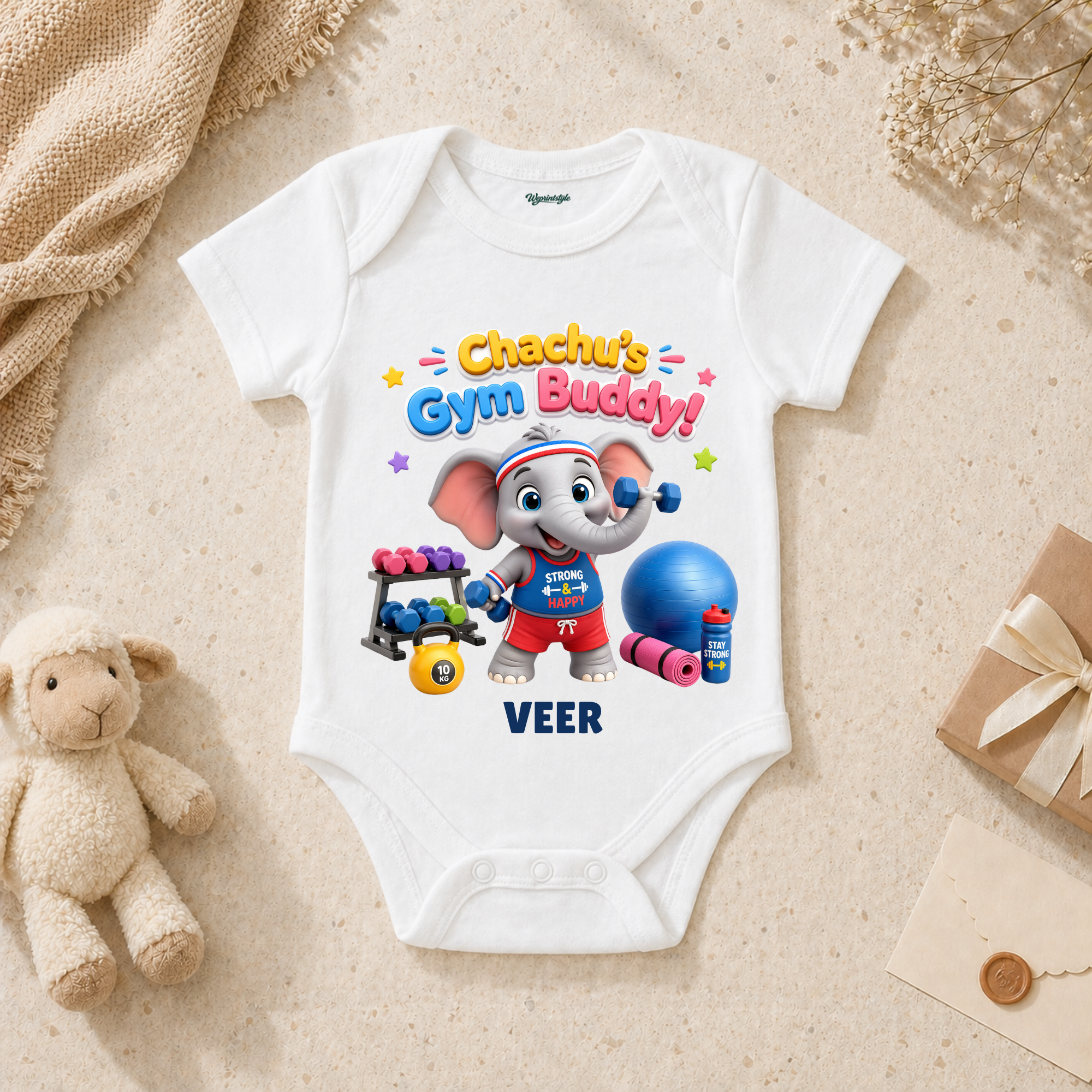 Chachu’s Gym Buddy Cute Baby Elephant Workout Fun Fitness
