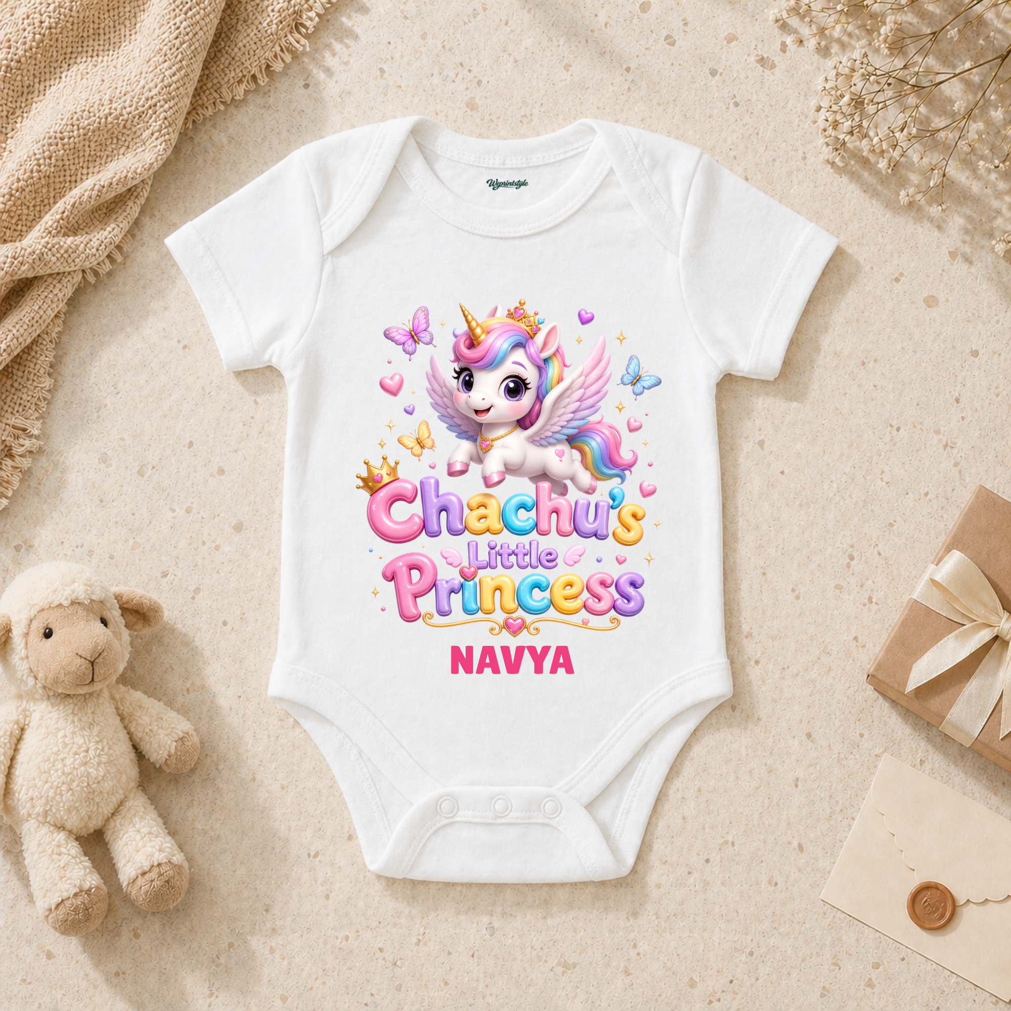 Chachu’s Magical Little Princess Unicorn Dream With Wings And Rainbow