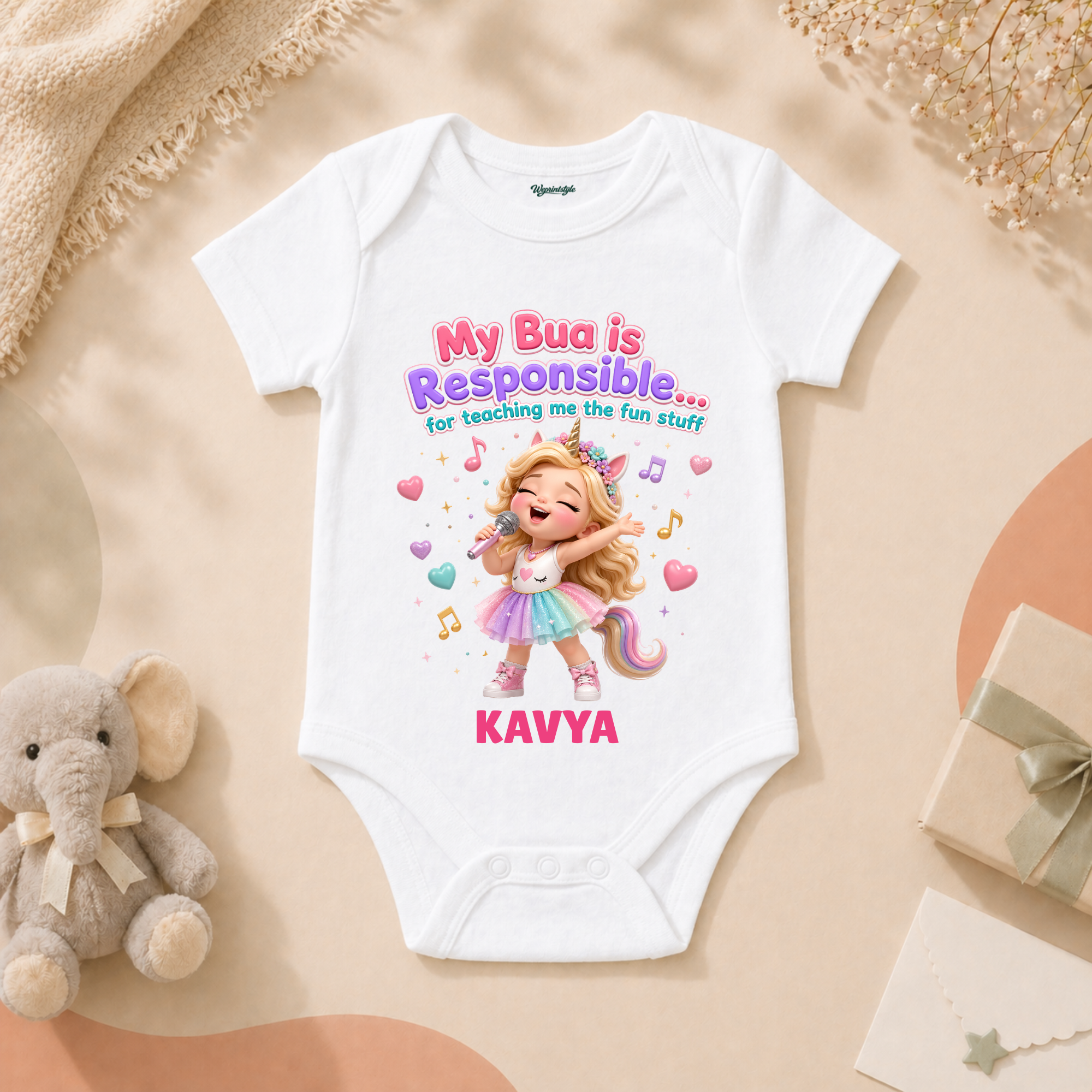 Adorable Little Singer Princess With Bua Love And Musical Happy Vibes