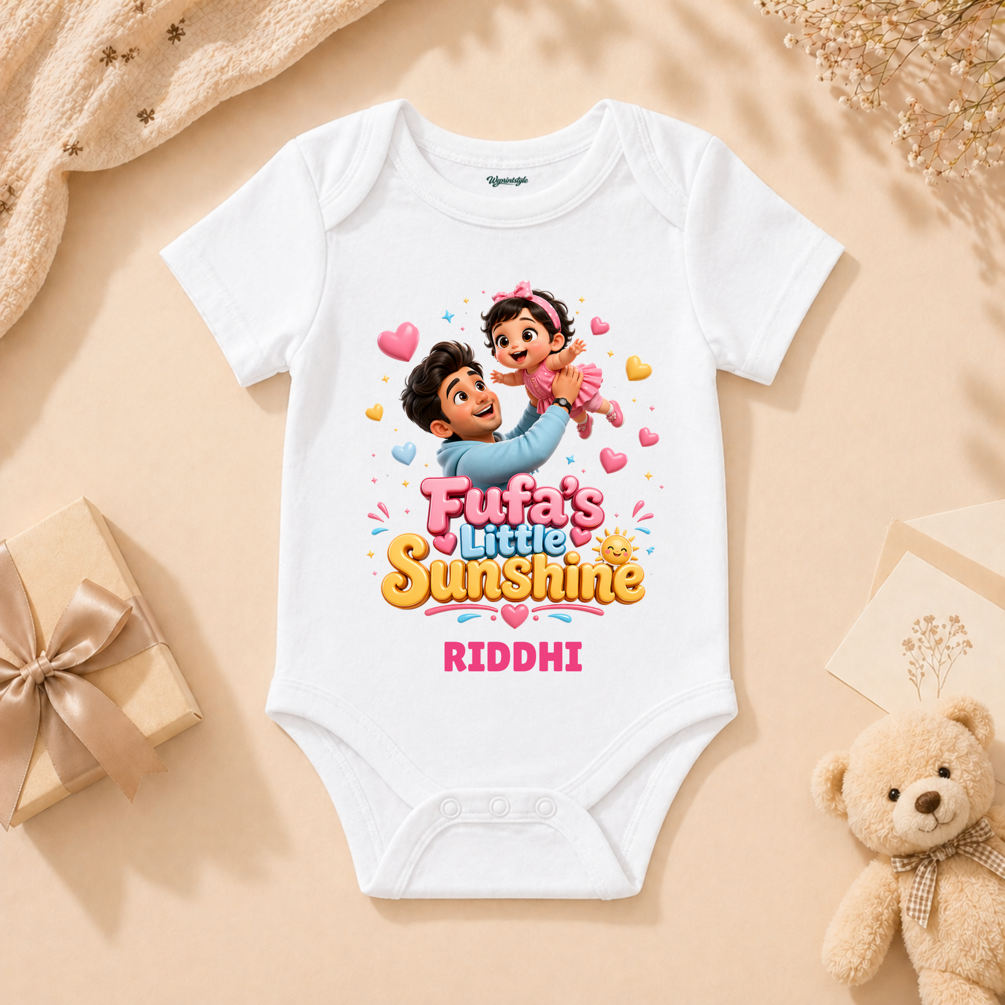 Fufas Little Sunshine Cute Baby Girl With Dad And Happy Love Moments