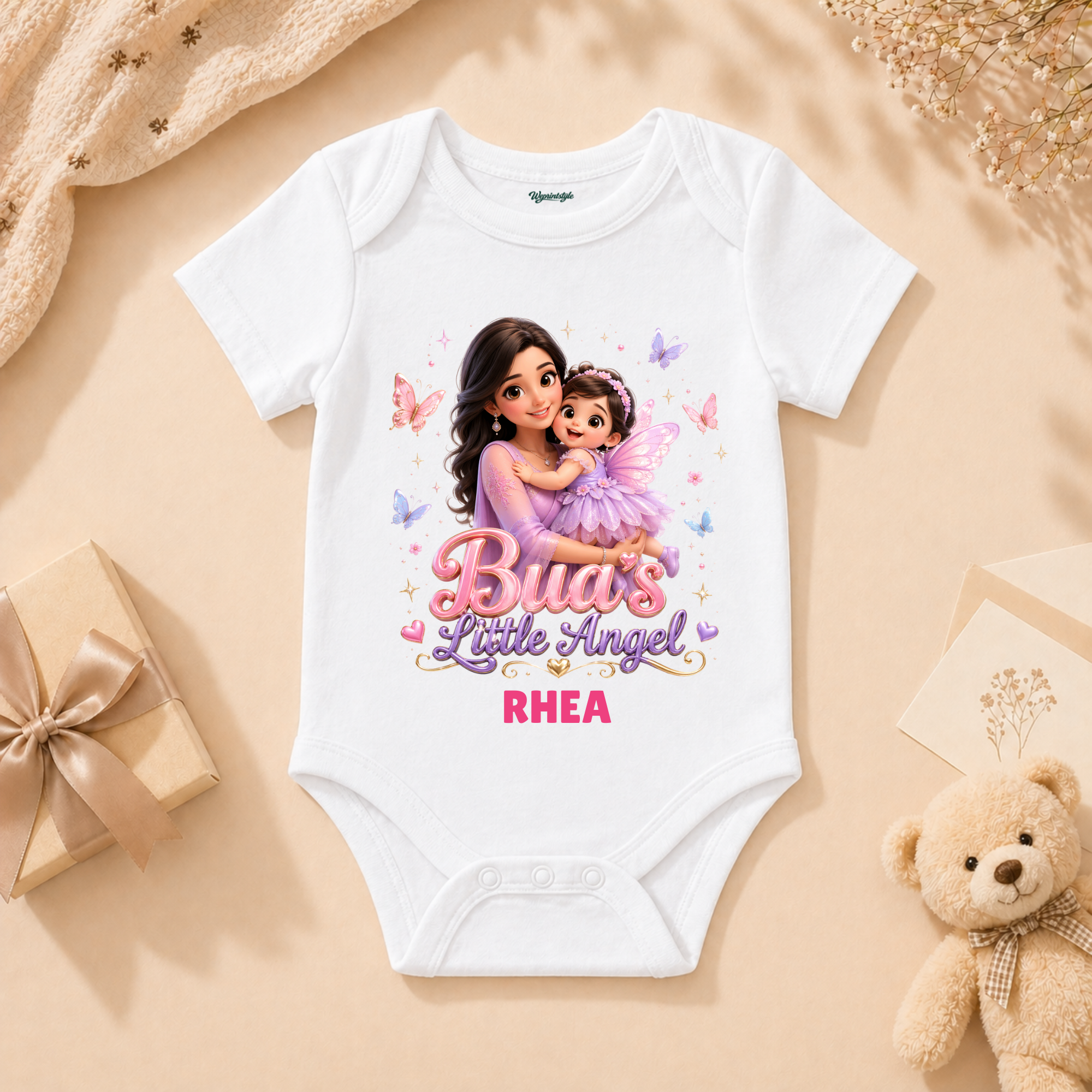 Bua’s Little Angel Cute Baby Girl Love Family Bonding