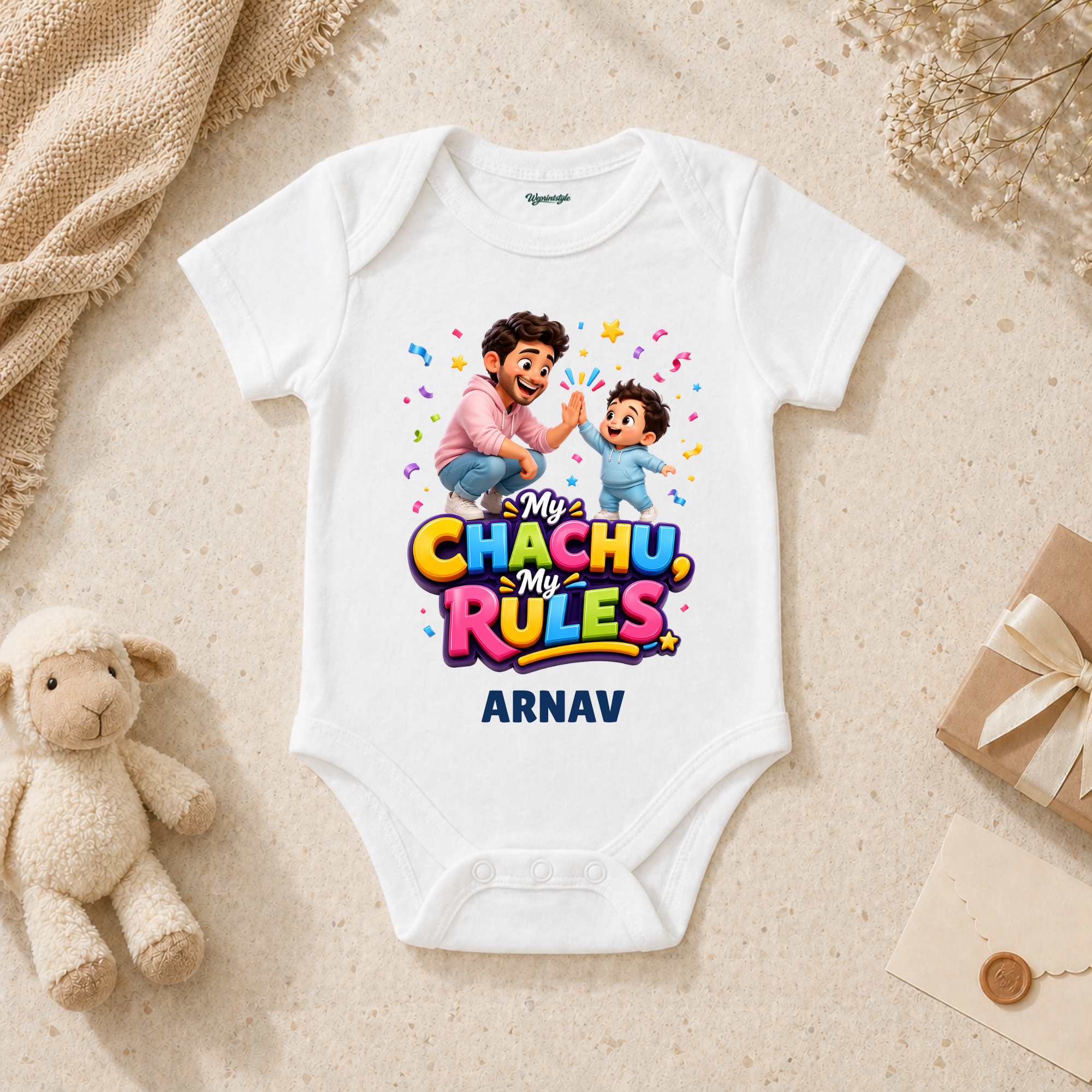 My Chachu My Rules Cute Baby Boy Fun Family Bonding