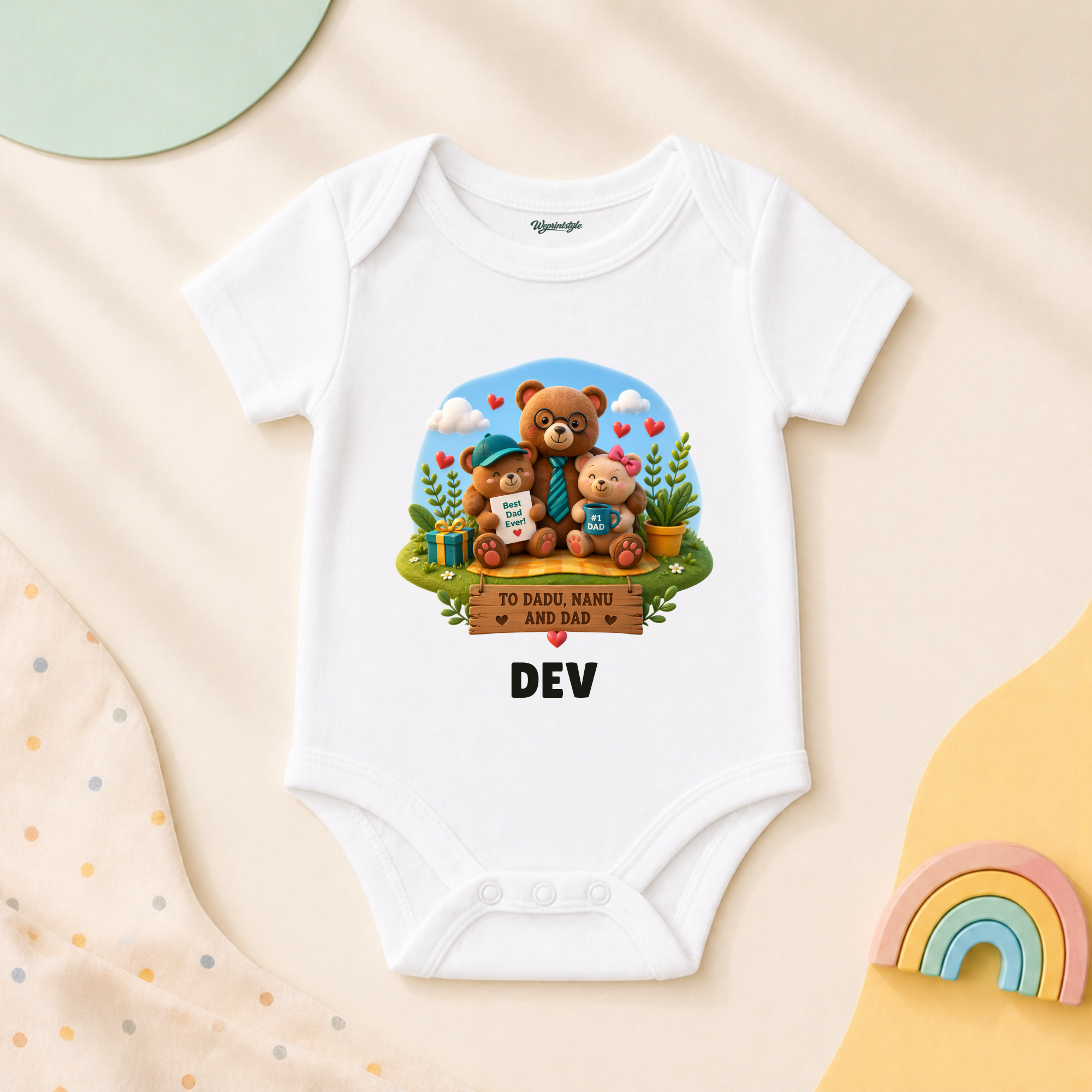 BEST DAD EVER BEAR TEE