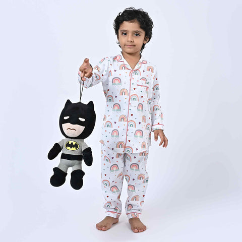 Rainbow Printed Kids Night Suit